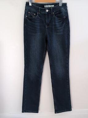 WINDRIVER | Women's Dark Wash T-MAX Heat High Rise Straight Leg Lined Jeans